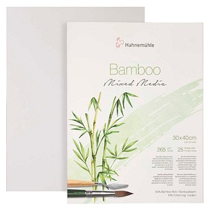 HAHNEMÜHLE Malblock Bamboo 30,0 x 40,0 cm 265 g/qm, 25 Blatt, 1 Block