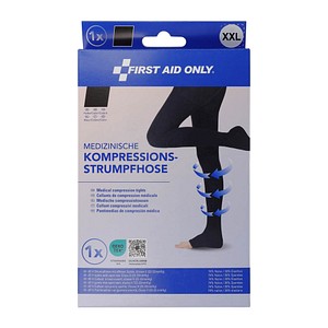 4027521537484 - Kompressionsstrumpfhose offene Spitze schwarz Größe XXL 4027521537484 FIRST AID ONLY