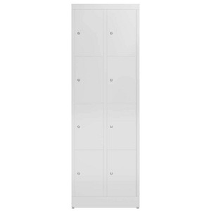 4061815857001 - Schließfachschrank ClassiX lichtgrau X-520420 8 Schließfächer 590 x 500 x 1800 cm 4061815857001 LÜLLMANN