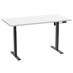 4051814435966 - Höhenverstellbarer Schreibtisch stufenlos 71-120 cm elektrisch höhenverstellbar Computerisch Maße 140x80 Bürotisch Lona