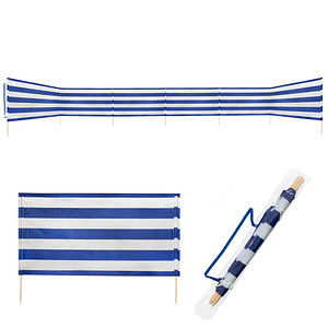 4064997500581 - Strand-Windschutz  weiß blau 4064997500581 Idena