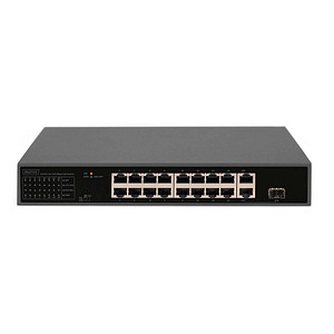 4016032485056 - DIGITUS DN-95355 16-Port 10 100 Mbps PoE Switch 16 x10 100Mbps PoE RJ45 Ports1x GE RJ45 1x SFP