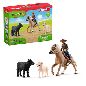 4059433474427 - Farm World 42578 Westernreiten Spielfiguren-Set 4059433474427 Schleich