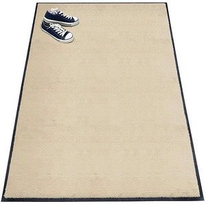 4260698253089 - Schmutzfangmatte miltex Eazycare Style eckig antistatisch UV-beständig waschbar High-Twist-Nylon & Niltrilgummi 1200 x 2000 mm hellelfenbein