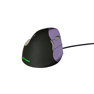 8717399994156 - Vertikalmaus Evoluent 4 5 Tasten mit Kabel USB-Kabel Rechtshänder ergonomisch hohe Auflösung optisch schwarz violett 87