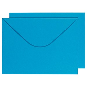BUNTBOX Briefumschläge DIN C4 ohne Fenster blau Steckverschluss 2 St.