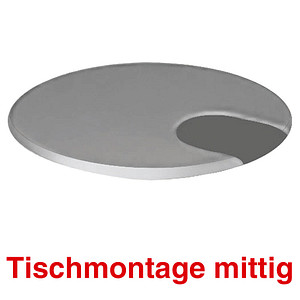 4044917435551 - Kabeldurchlassdose 60x60mm mittig montiert Silber