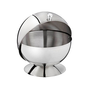 4004133000339 - Zuckerdose Lebensmittelaufbewahrungsbehälter Gr H 15 cm silberfarben Milchkännchen Zuckerdosen Lebensmittelaufbewahrungsbehälter mit Rolldeckel 4004133000339 - Zuckerdose Lebensmittelaufbewahrungsbehälter Gr H 15 cm silberfarben Milchkännchen Zuckerdosen Lebensmittelaufbewahrungsbehälter mit Rolldeckel