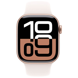 0195949563683 - Smartwatch APPLE Watch Series 10 Aluminium Smartwatches Gr 42 mm ohne eSIM S M Sport Band rosegold (rosa rosegold)