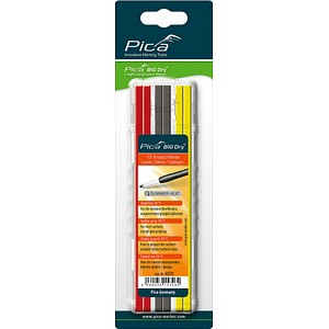 4260056157462 - Pica Marker - Pica - big Dry Ersatzminen Set Sommer-Minen Graphit for all Rot Gelb - 6070