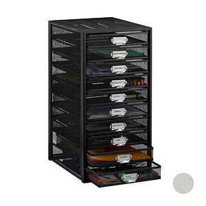 4052025941352 - relaxdays Schubladenbox schwarz 10024817_46 DIN A4 mit 10 Schubladen 4052025941352 - relaxdays Schubladenbox schwarz 10024817_46 DIN A4 mit 10 Schubladen