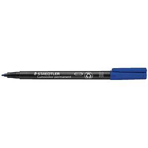 4007817332177 - STAEDTLER Lumocolor 317 OHP-Marker Mittel Rundspitze 1 mm Blau Nachfüllbar 10 Stück