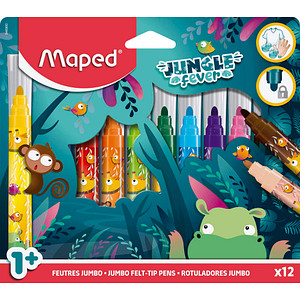 3154148469001 - JUNGLE fever Filzstifte farbsortiert 3154148469001 maped 12 Stück 3154148469001 - JUNGLE fever Filzstifte farbsortiert 3154148469001 maped 12 Stück
