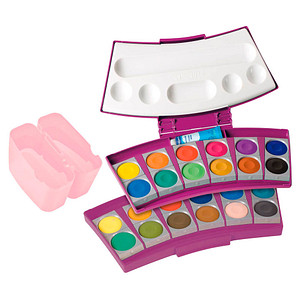 4012700701213 - ProColor Wasserfarbkasten 2 Wasserboxen + Deckweiß und 24 Farben 4012700701213 - ProColor Wasserfarbkasten 2 Wasserboxen + Deckweiß und 24 Farben