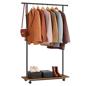 0194343148854 - Rollgarderobe schwarz Metall 985 x 1603 cm 0194343148854 SONGMICS
