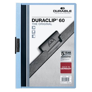 25 DURABLE Klemmhefter DURACLIP blau DIN A4 25 DURABLE Klemmhefter DURACLIP blau DIN A4
