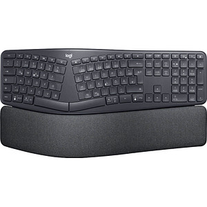 Logitech ERGO K860 for Business ergonomische Tastatur kabellos schwarz