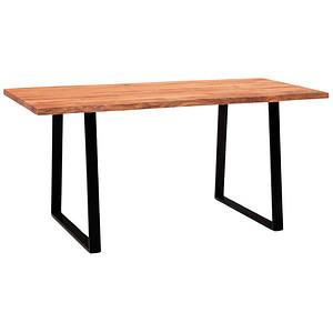4251757721052 - WOHNLING Esstisch akazie rechteckig Trapez-Gestell schwarz 1800 x 900 x 760 cm 4251757721052 - WOHNLING Esstisch akazie rechteckig Trapez-Gestell schwarz 1800 x 900 x 760 cm
