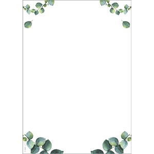 4004360770852 - Motiv-Papier A4 90g Eucalyptus Getränkekarte 100 Blatt