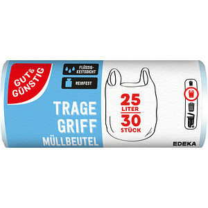 4311536965661 - Müllbeutel 1418469005 transparent 25 Liter mit Griff 4311536965661 Gut & Günstig 30 Stück 4311536965661 - Müllbeutel 1418469005 transparent 25 Liter mit Griff 4311536965661 Gut & Günstig 30 Stück