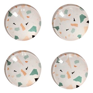 4003368112626 - Terrazzo Magnete Motiv Kunststoff Ø 25 x 08 cm 4003368112626 4 Stück
