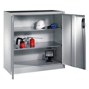 4064615131470 - Werkstatt-Beistellschrank mit Flügeltüren HxBxT 1200 x 1200 x 400 mm lichtgrau lichtgrau C+P 4064615131470 - Werkstatt-Beistellschrank mit Flügeltüren HxBxT 1200 x 1200 x 400 mm lichtgrau lichtgrau C+P