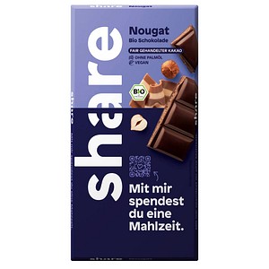 4260556672540 - share Nougat Bio-Schokolade 1000 g