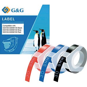 6941881238431 - 3 Prägebänder 3D ersetzt Dymo S0898130 140 150 20623 9 mm farbig sortiert 6941881238431 - 3 Prägebänder 3D ersetzt Dymo S0898130 140 150 20623 9 mm farbig sortiert