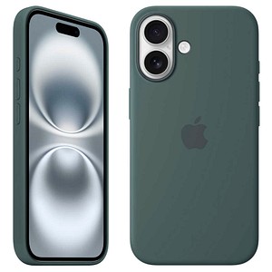 0195949885082 - Silikon Case mit MagSafe Handy-Cover für iPhone 16 seegrün