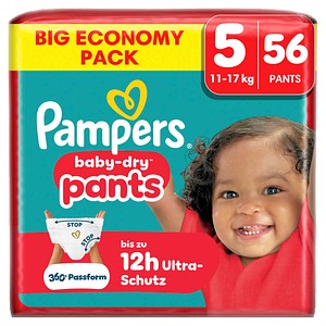Pampers® Windeln baby-dry™ BIG PACK  Gr. 5 (11-17 kg) für Babys und Kleinkinder, 56 St.