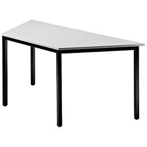 4032062008461 - Besprechungstisch VDQTR 5 D 72cm (H) 160x69cm (BxT) Trapezform grau   schwarz 4032062008461 Hammerbacher