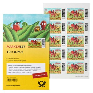 Deutsche Post 0,95 € Briefmarken "Der kleine Drache Kokosnuss" selbstklebend, 10 St.