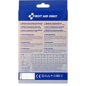 4027521537255 - Kompressionsstrümpfe geschlossene Spitze schwarz Größe M 4027521537255 FIRST AID ONLY