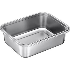 4004094236976 - Frischhaltedose Edelstahl Lunch Box 2250 ml 800 cm hoch silber 225 l 1 St