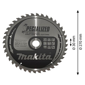 0088381422079 - B-33205 SPECIALIZED Kreissägeblatt 2700 mm 40 Zähne 0088381422079 makita 0088381422079 - B-33205 SPECIALIZED Kreissägeblatt 2700 mm 40 Zähne 0088381422079 makita