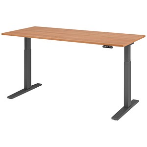 4032062185698 - Sitz-Steh-Schreibtisch VXMKA19 N G elektrisch höhenverstellbar 70-120cm (H) 180x80cm (BxT) rechteckig nussbaum   graphit 403