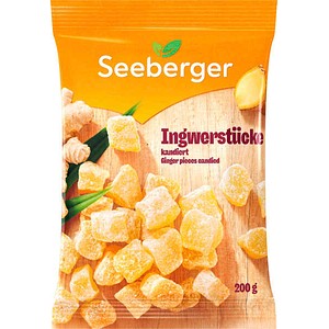 SEEBERGER Ingwerstücke kandiert Trockenfrüchte 200,0 g, 1 St.