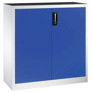 4064615131791 - Werkstatt-Beistellschrank mit Flügeltüren HxBxT 1200 x 1200 x 500 mm lichtgrau enzianblau C+P 4064615131791 - Werkstatt-Beistellschrank mit Flügeltüren HxBxT 1200 x 1200 x 500 mm lichtgrau enzianblau C+P