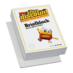 4250073801622 - 10 Briefblöcke DIN A4 kariert