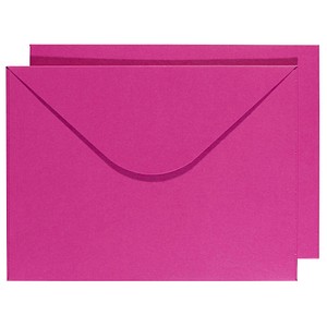 BUNTBOX Briefumschläge DIN C4 ohne Fenster pink Steckverschluss 2 St.