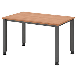 4032062311097 - HAMMERBACHER QS12 höhenverstellbarer Schreibtisch nussbaum rechteckig 4-Fuß-Gestell grau 1200 x 800 cm 4032062311097 - HAMMERBACHER QS12 höhenverstellbarer Schreibtisch nussbaum rechteckig 4-Fuß-Gestell grau 1200 x 800 cm