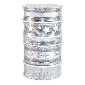 4009236147387 -  Geschenkband Weihnachten satiniert silber 150250400 mm x 5x 30 m 4009236147387 PRÄSENT 5 Rolle