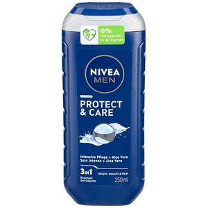 Nivea MEN Duschgel 83611 Protect & Care, Aloe Vera, 650 ml, Flasche 4006000063836 Nivea MEN