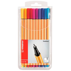 20 STABILO point 88 Fineliner farbsortiert 0,4 mm 20 STABILO point 88 Fineliner farbsortiert 0,4 mm