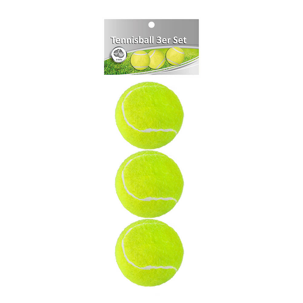 Idena Tennisbälle gelb/grün, Ø 6,5 cm, 3 St