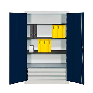 4250633324875 - Sicherheitsschrank entero BFZ5 - 12 7035 5003 Stahl abschließbar 6 OH 120 x 195 x 50 cm blau lichtgrau 4250633324875 Mauser 4250633324875 - Sicherheitsschrank entero BFZ5 - 12 7035 5003 Stahl abschließbar 6 OH 120 x 195 x 50 cm blau lichtgrau 4250633324875 Mauser