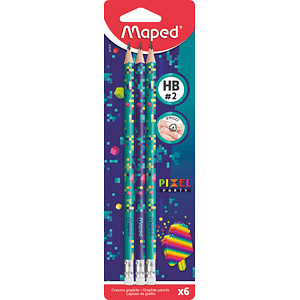 3154148518167 - Bleistift PIXEL PARTY 851816 grün violett kA HB 3154148518167 maped 6 Stück 3154148518167 - Bleistift PIXEL PARTY 851816 grün violett kA HB 3154148518167 maped 6 Stück