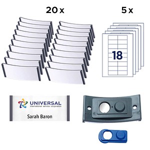 4260320190348 - badgepoint Namensschild polar POL30MA02-20DR 70x30mm an 20St 4260320190348 20 Stück