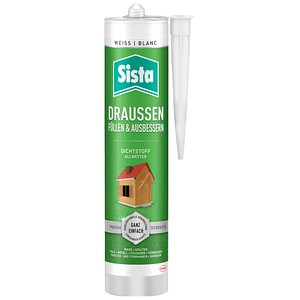 4057278009132 - Draussen Dichtstoff Allwetter Silikon weiß 2800 ml