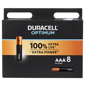 5000394137714 - Batterien OPTIMUM Alkaline - Micro LR03 AAA 15 V 5000394137714 DURACELL 8 Stück